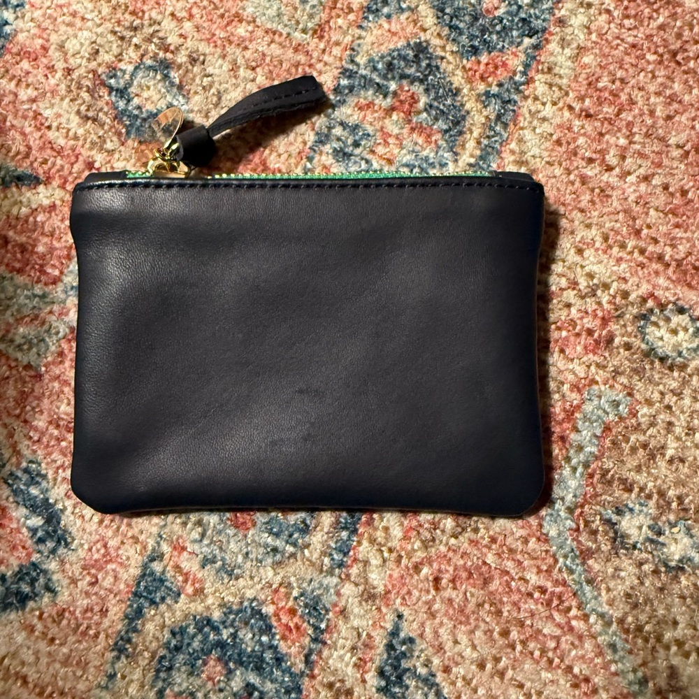 Clare V Black Leather Coin Purse